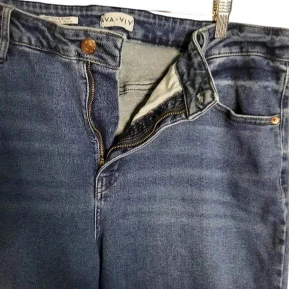 AVA & VIV High-Rise Slim Straight Jeans Size 22 - Picture 4 of 7